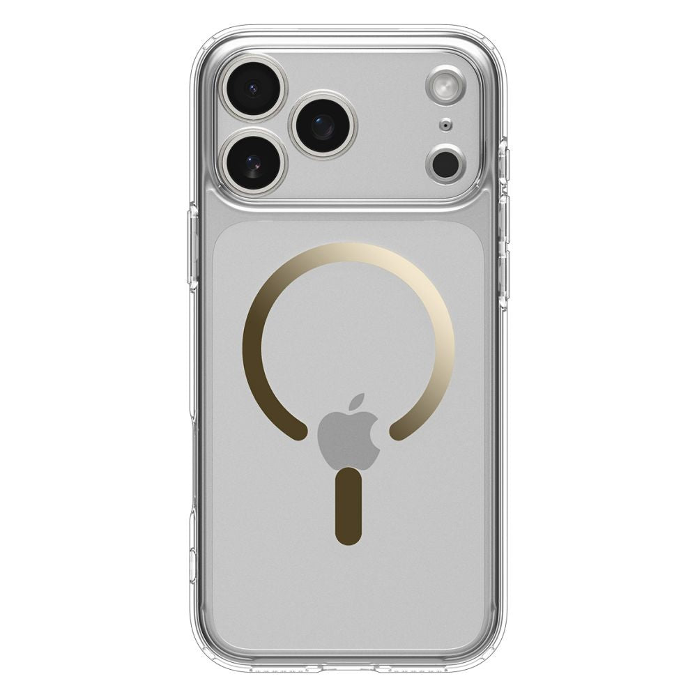 Spigen Ultra Hybrid MagSafe Case til iPhone 17 Pro - gennemsigtigt guld