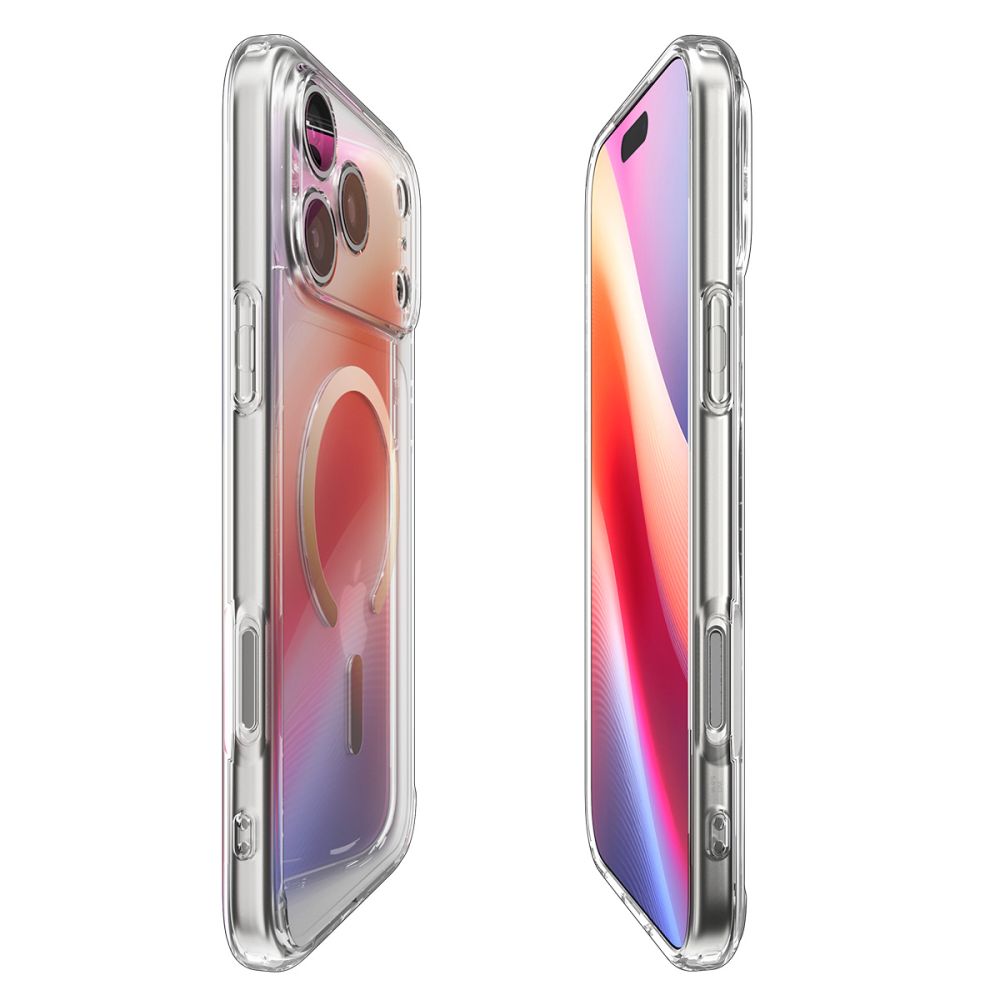 Spigen Ultra Hybrid MagSafe Case til iPhone 17 Pro - gennemsigtigt guld
