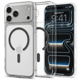 Spigen Ultra Hybrid MagSafe Case til iPhone 17 Pro - klargrå