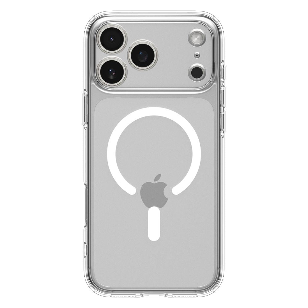 Spigen Ultra Hybrid MagSafe Case til iPhone 17 Pro Max - Klar og hvid