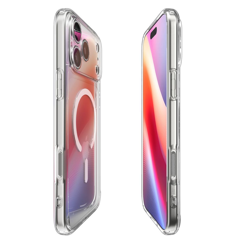 Spigen Ultra Hybrid MagSafe Case til iPhone 17 Pro Max - Klar og hvid