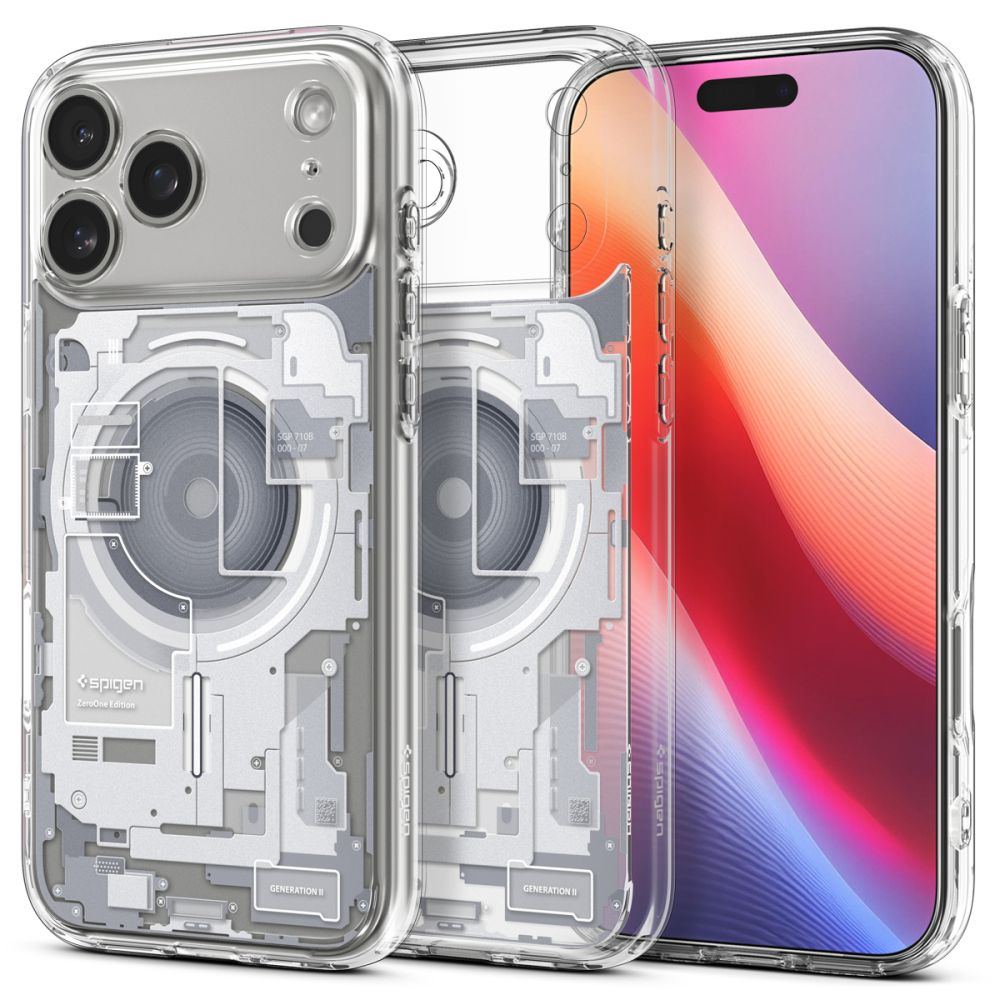Spigen Ultra Hybrid MagSafe Case til iPhone 17 Pro Zero One - hvid