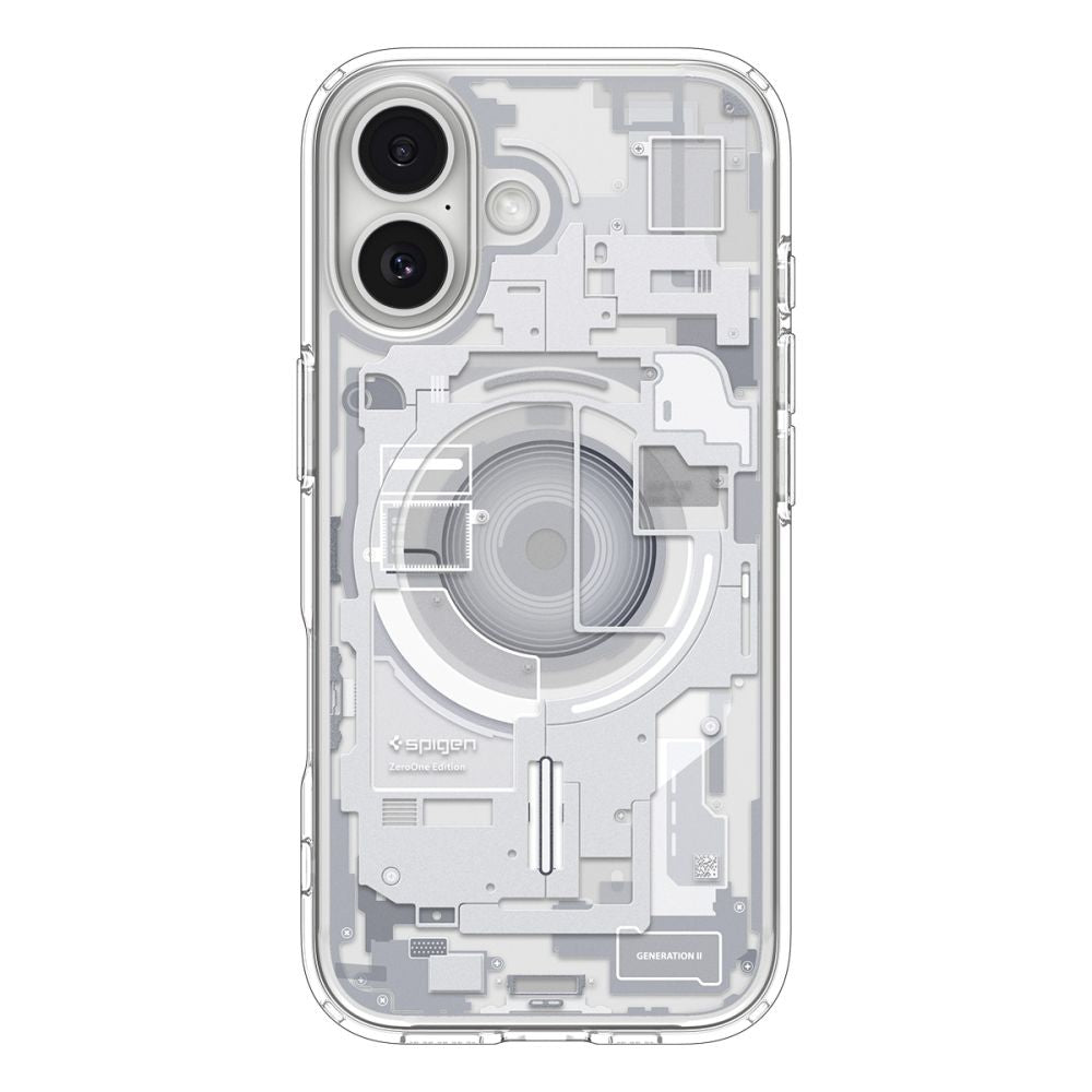 Spigen Ultra Hybrid MagSafe Case til iPhone 17 Zero One - hvid