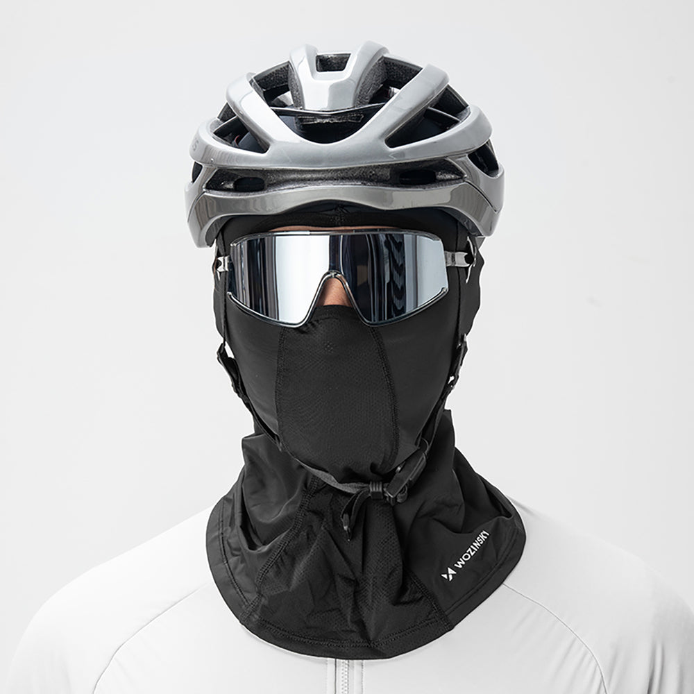 Wozinsky WKM-01B ansigtsmaske motorcykel cykel balaclava - sort