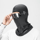 Wozinsky WKM-02B Balaclava Ansigtsmaske Motorcykel Cykel Balaclava med Briller Hul - sort