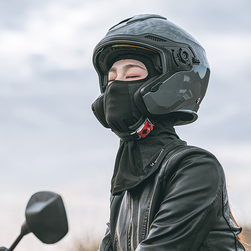 Wozinsky WKM-03B ansigtsmaske motorcykel cykel vinter balaclava - sort