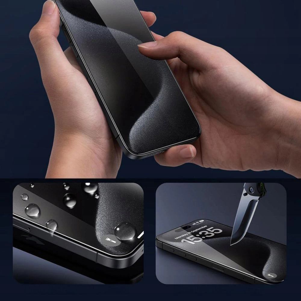 Tech-Protect Glass Fit+ 2-pakke hærdet glas til iPhone 16 Pro / 17 / 17 Pro - gennemsigtigt