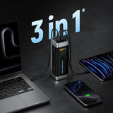 Powerbank Cuktech CUK00P23GLBK 210W 25000mAh Powerbank 2 x USB-C 1 x USB-A - sort
