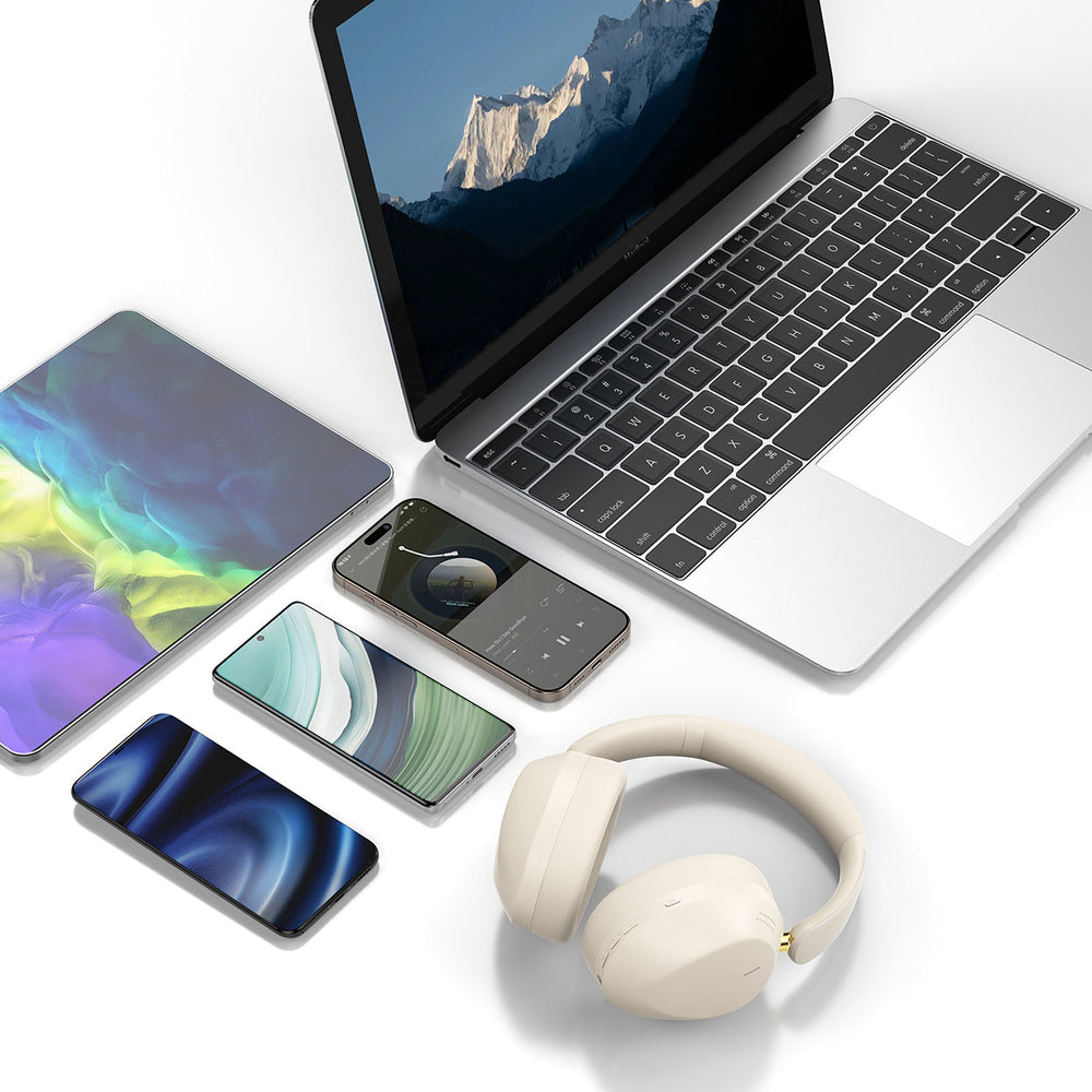 Dudao X22 Max Wireless On-Ear Bluetooth Headphones med ANC - Beige