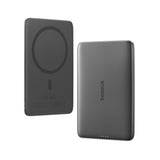 Baseus PicoGo AM41 Ultra-Slim 5000mAh 20W MagSafe Compatible Power Bank with Baseus Simple USB-C 60W 30cm Cable - Black
