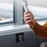 Cuktech CUKAD653EUGR 65W GaN Wall Charger 2 x USB-C 1 x USB-A - Gray