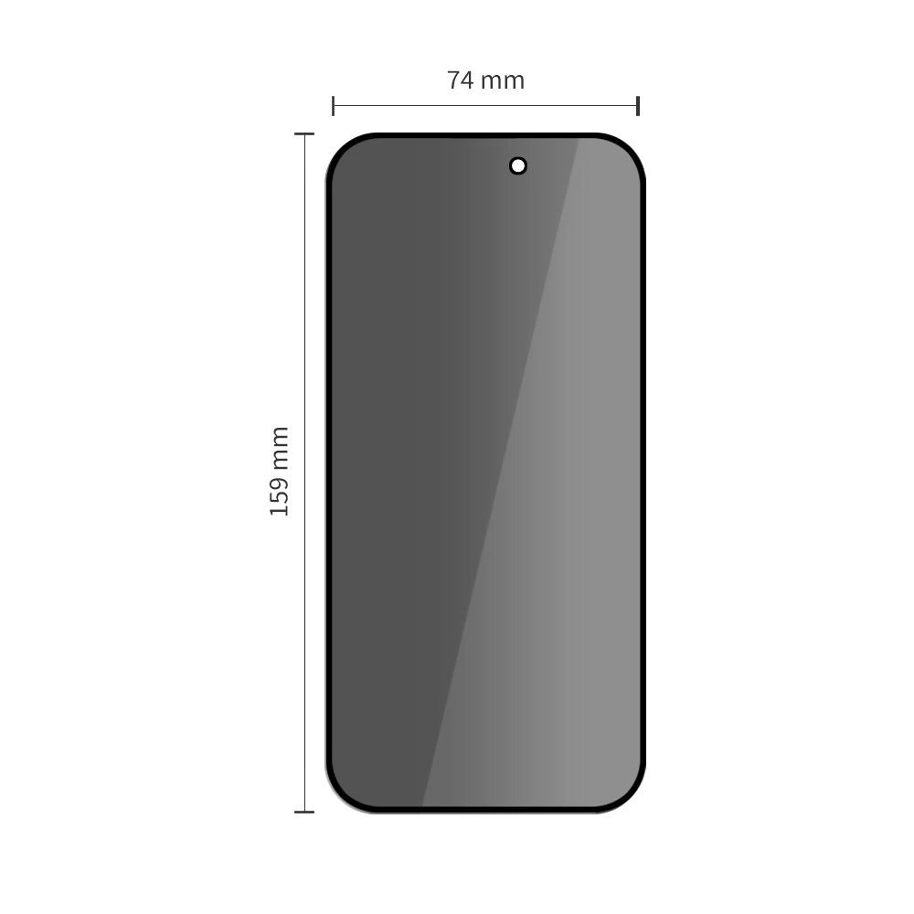 Tech-Protect Glass Spy+ 2-pack privatlivsglas til iPhone 16 Pro Max / 17 Pro Max