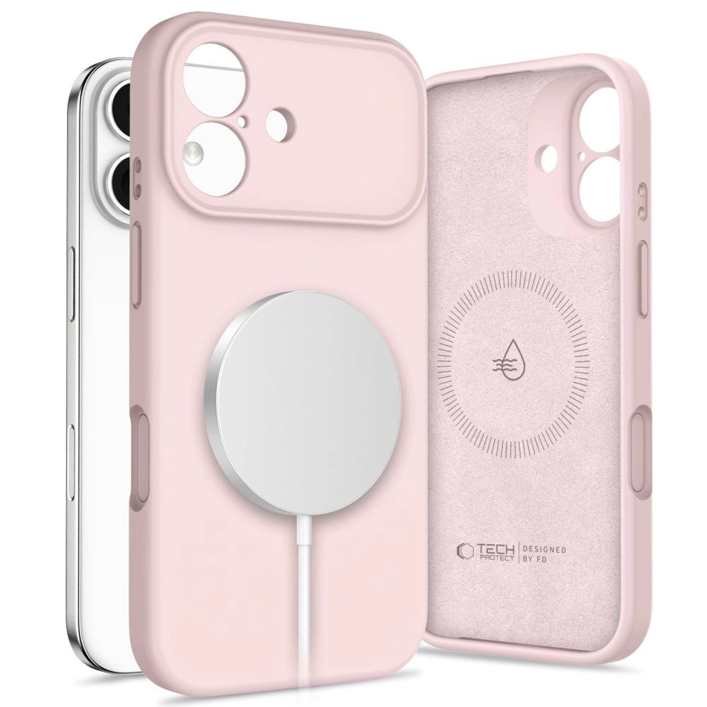 Tech-Protect Silicone MagSafe Case til iPhone 17 - Pink