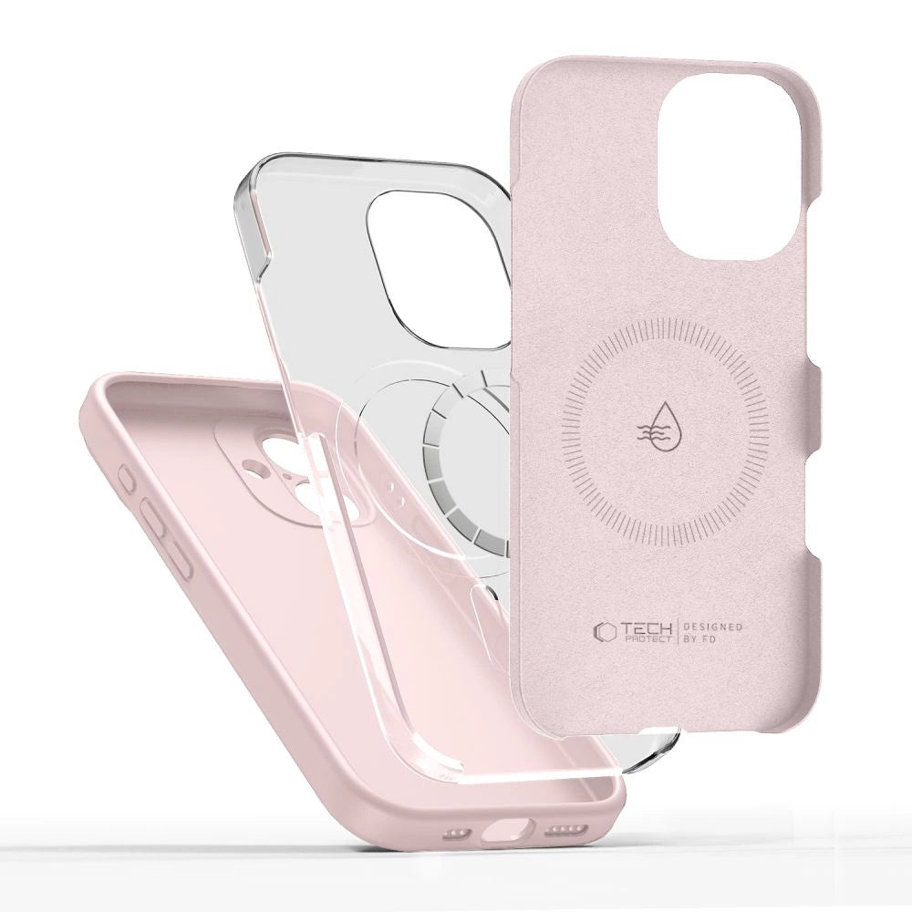 Tech-Protect Silicone MagSafe Case til iPhone 17 - Pink