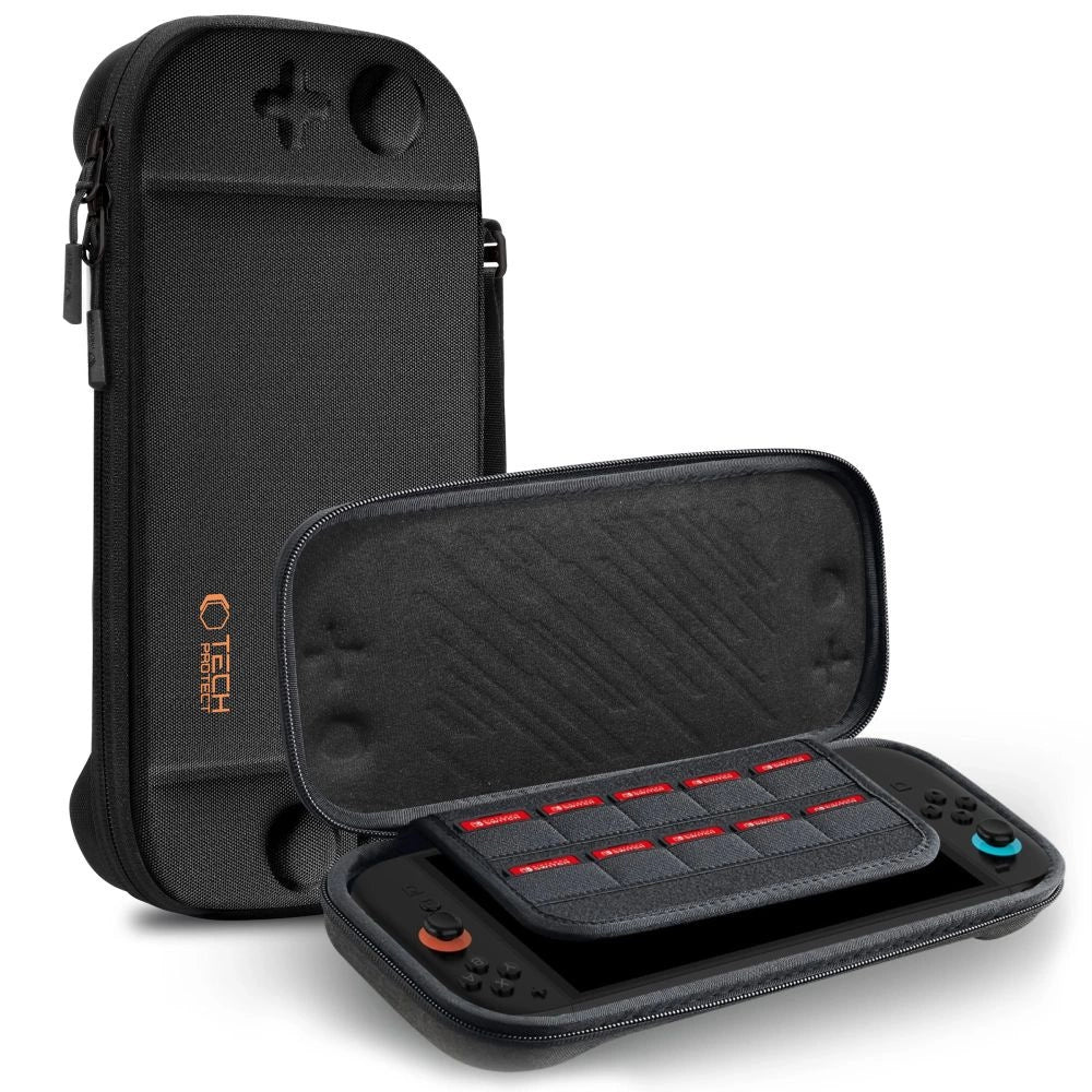 Tech-Protect Slim Pouch til Nintendo Switch 2 - sort