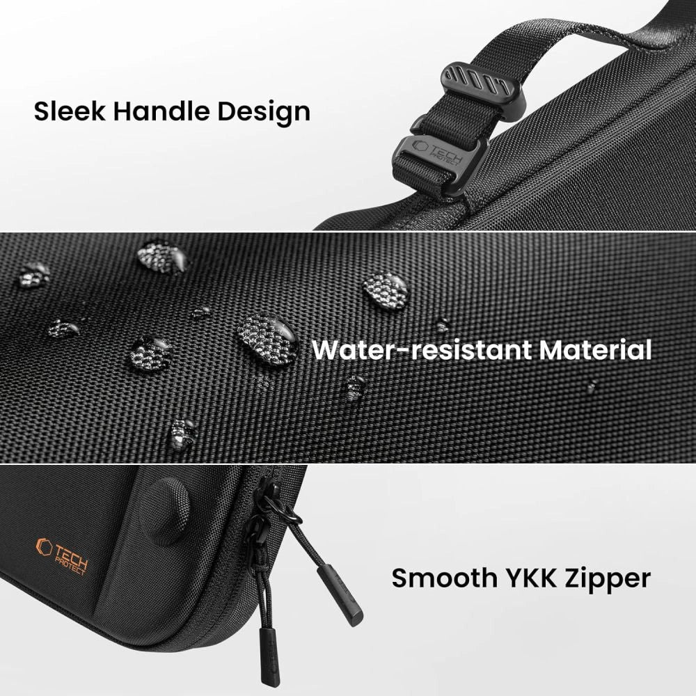 Tech-Protect Slim Pouch til Nintendo Switch 2 - sort