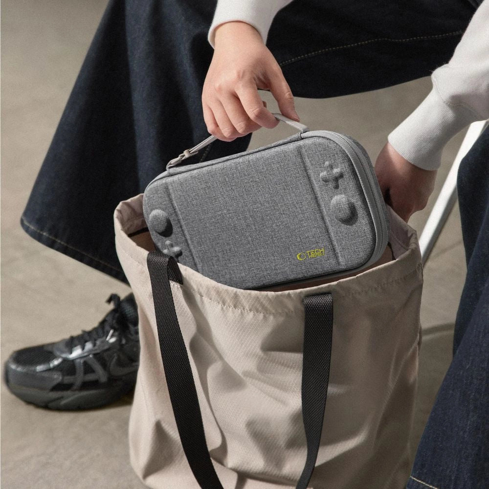 Tech-Protect Slim Pouch til Nintendo Switch 2 - Grå
