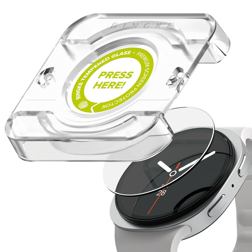 Ringke temperet glas Pro 2-pakke til Samsung Galaxy Watch 8 44mm - gennemsigtigt