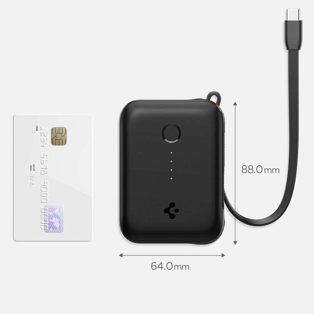 Spigen Essential EA3010BT 10000 mAh 30W Power Bank - sort