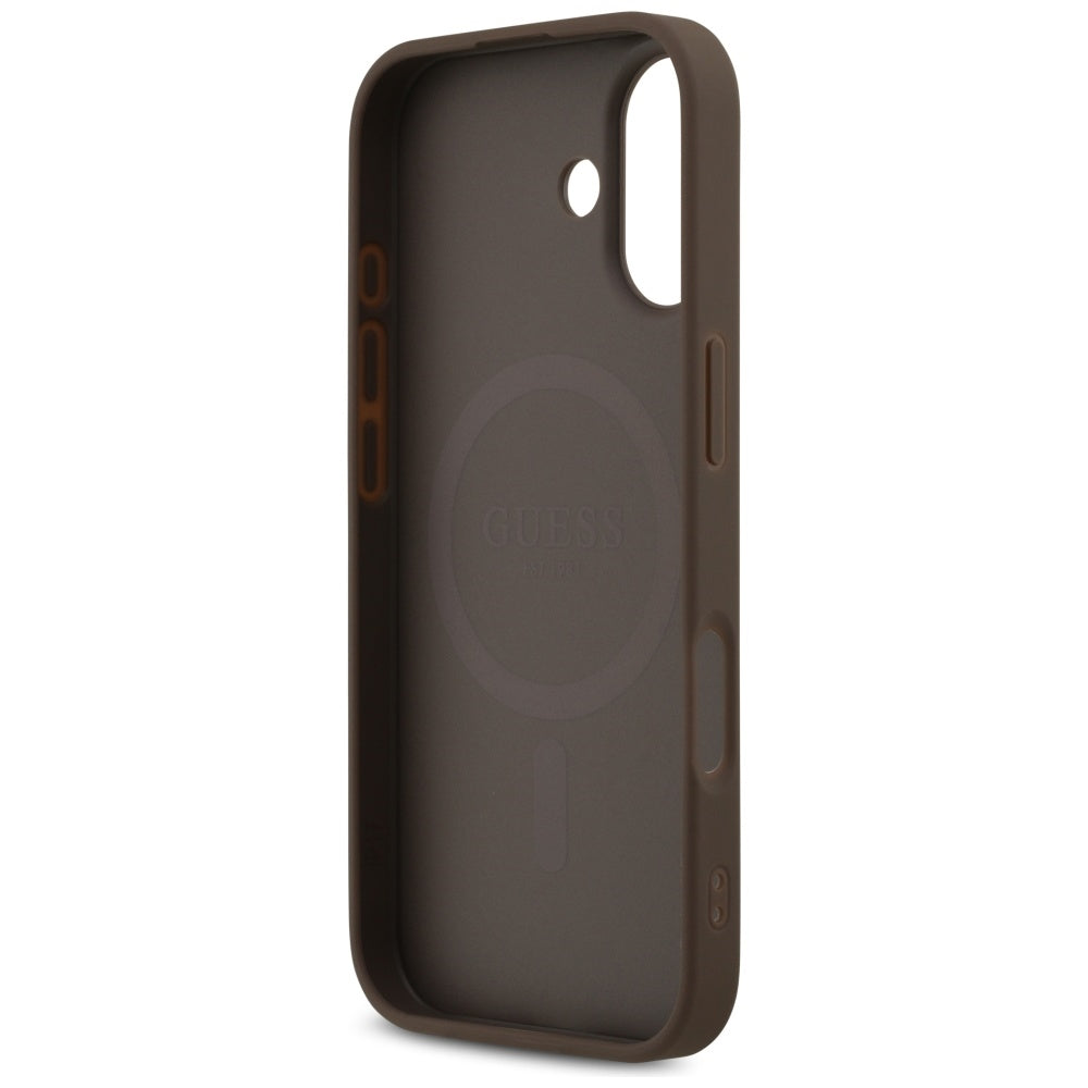 Guess 4G Printed Stripes MagSafe case for iPhone 17 - brown