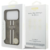 Guess 4G Printed Stripes MagSafe case for iPhone 17 Pro - brown