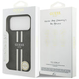 Guess 4G Printed Stripes MagSafe case for iPhone 17 Pro Max - black