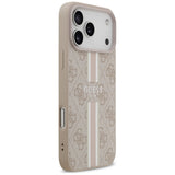 Guess 4G Printed Stripes MagSafe case for iPhone 17 Pro Max - pink