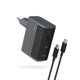 Cuktech CUKAD1003EUG GaN 100W Wall Charger 2 x USB-C 1 x USB-A with USB-C Cable - Gray