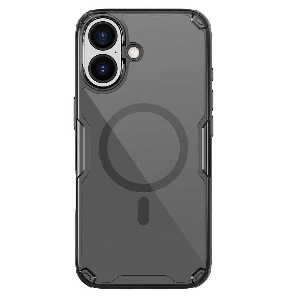 Nillkin Nature TPU Pro Magnetic Case Kompatibel med MagSafe til iPhone 17 - Gennemskinneligt sort