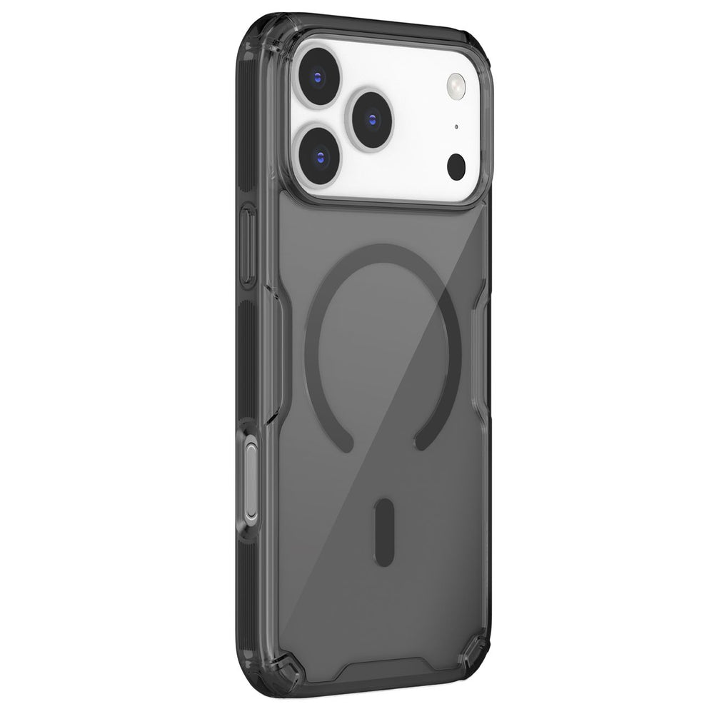 Nillkin Nature TPU Pro Magnetic Case Kompatibel med MagSafe til iPhone 17 Pro Max - Gennemskinligt sort