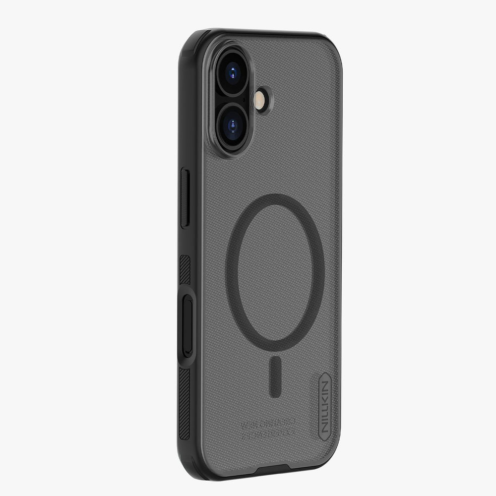 Nillkin Super Frosted Shield Pro Magnetic Case Kompatibel med MagSafe til iPhone 17 - Gennemskinligt sort