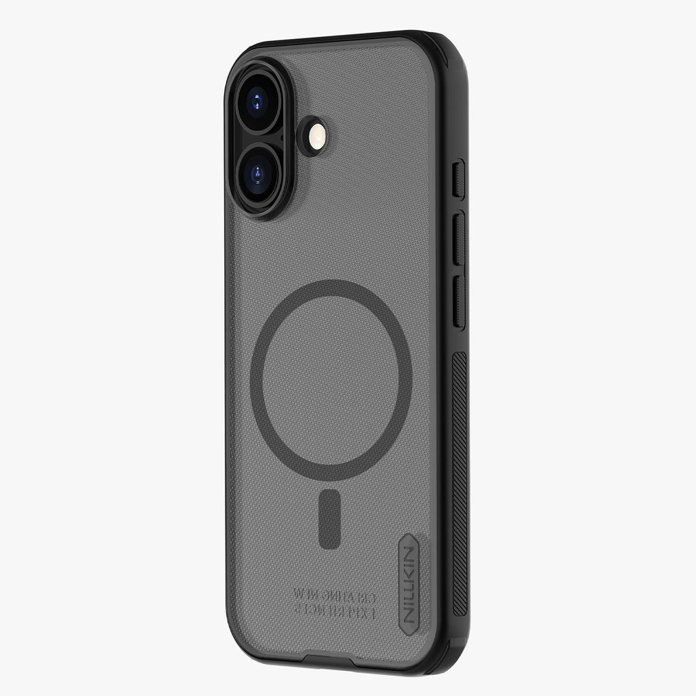 Nillkin Super Frosted Shield Pro Magnetic Case Kompatibel med MagSafe til iPhone 17 - Gennemskinligt sort