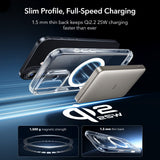 ESR Classic Hybrid MagSafe + tempereret glas sæt til iPhone 17 - Clear