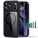 ESR Classic Hybrid MagSafe + tempereret glas sæt til iPhone 17 Pro Max - Clear Black