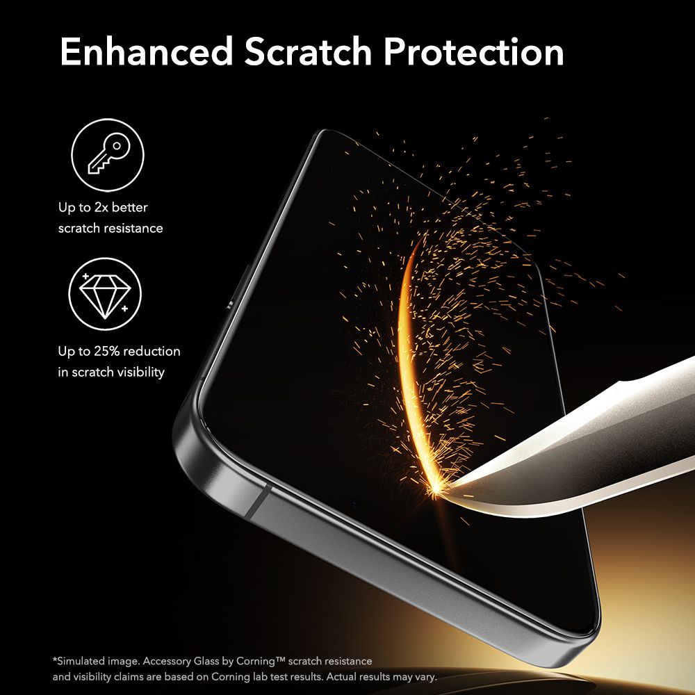 ESR UltraFit Armorite Pro hærdet glas til iPhone 16 Pro / 17 - gennemsigtigt