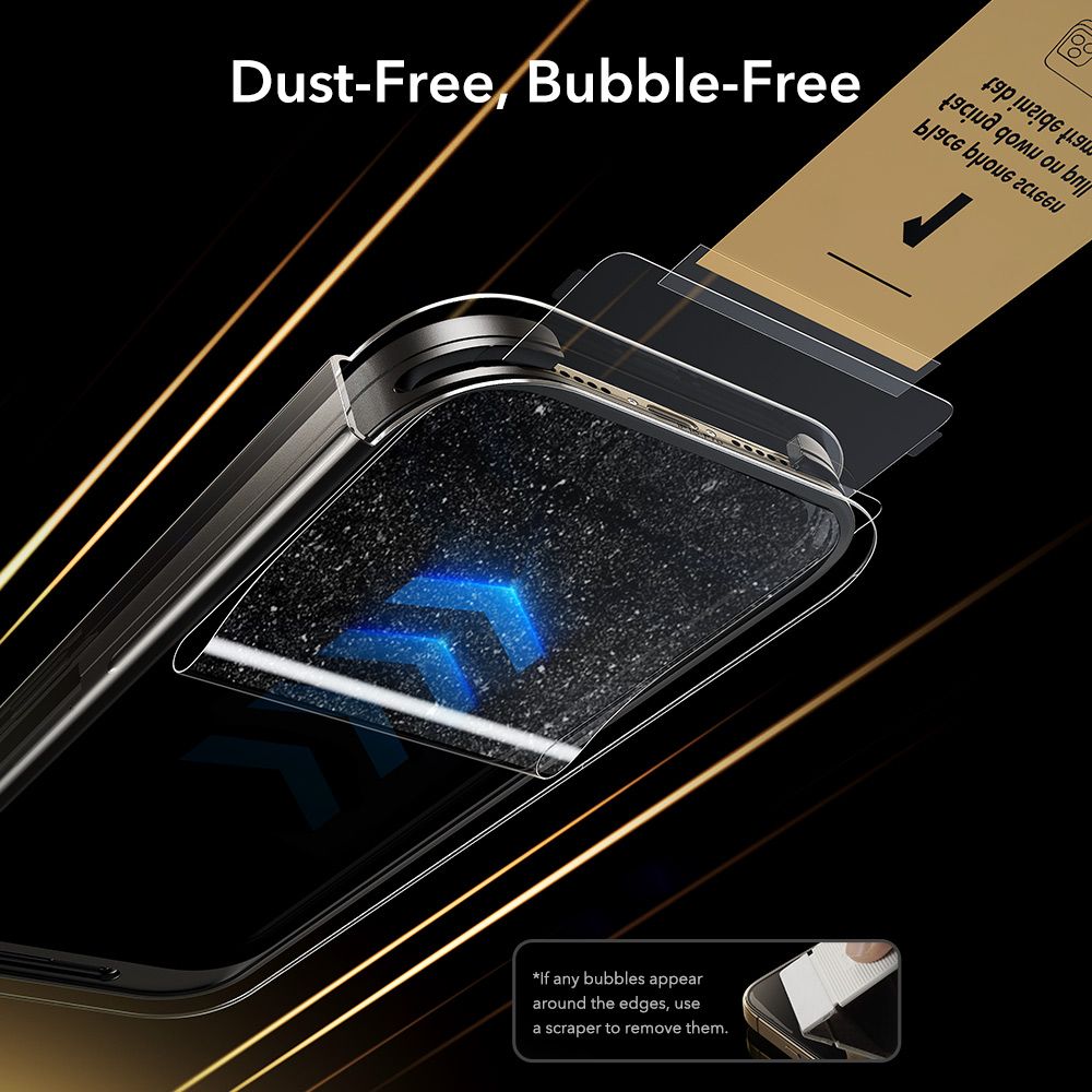 ESR UltraFit Armorite Pro hærdet glas til iPhone 17 Pro - Clear