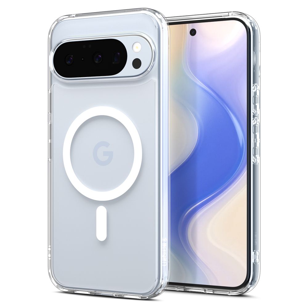 Spigen Ultra Hybrid Mag MagSafe Case til Google Pixel 10 / 10 Pro - Klar og hvid