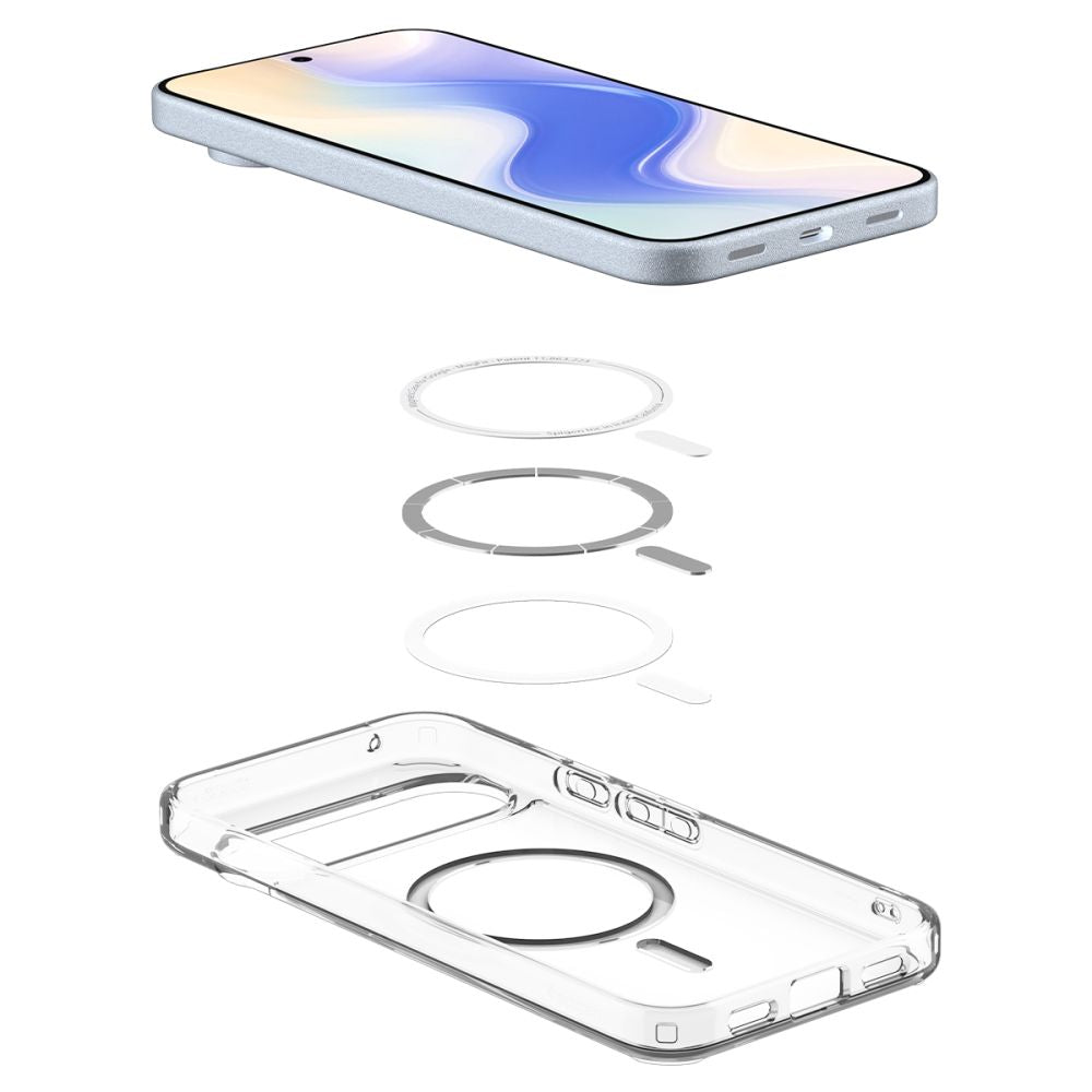 Spigen Ultra Hybrid Mag MagSafe Case til Google Pixel 10 / 10 Pro - Klar og hvid