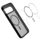 Spigen Ultra Hybrid Mag MagSafe Case til Google Pixel 10 / 10 Pro - Klar/Sort