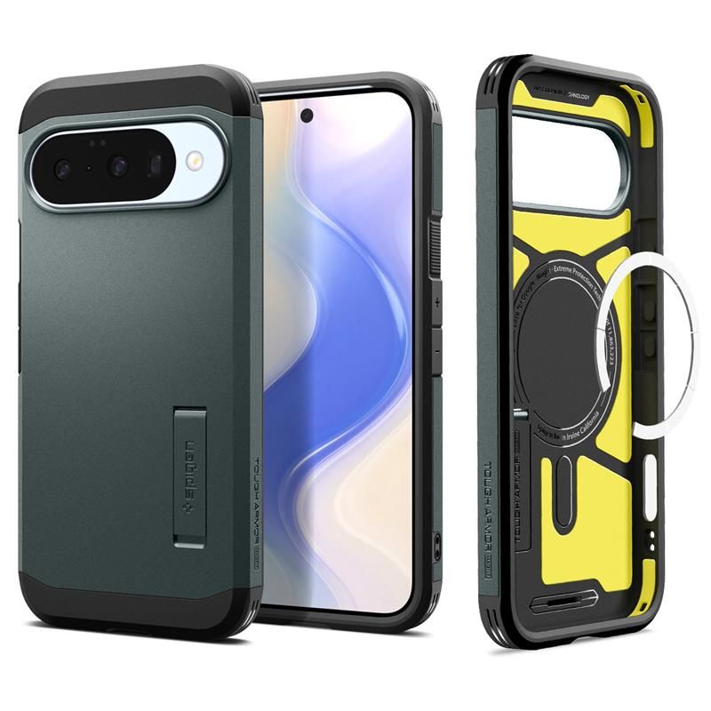 Spigen Tough Armor Mag MagSafe Case til Google Pixel 10 / 10 Pro - Grøn