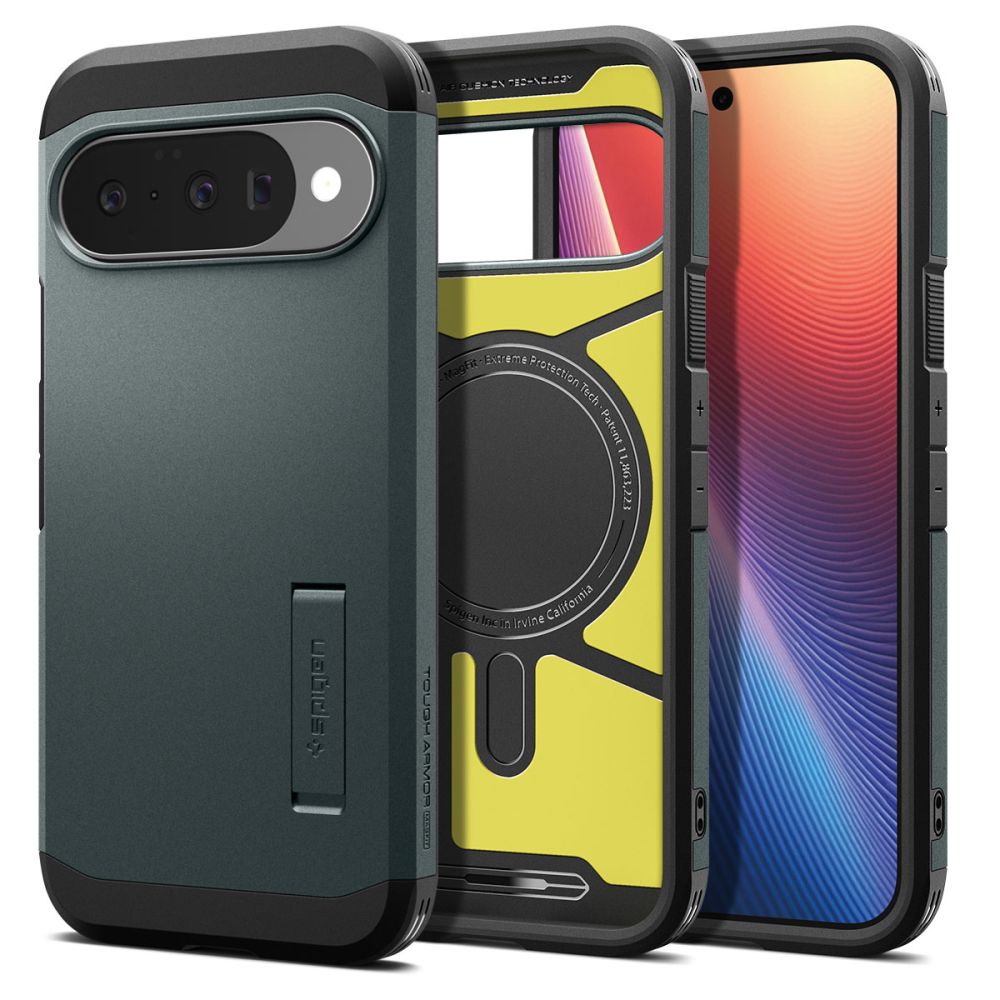 Spigen Tough Armor Mag MagSafe Case til Google Pixel 10 / 10 Pro - Grøn