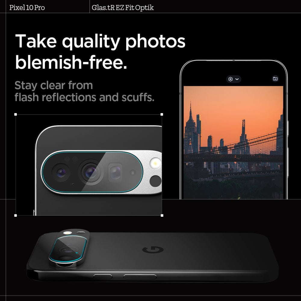 Spigen Optik Glas.tR Camera Cover 2-pakke til Google Pixel 10 Pro