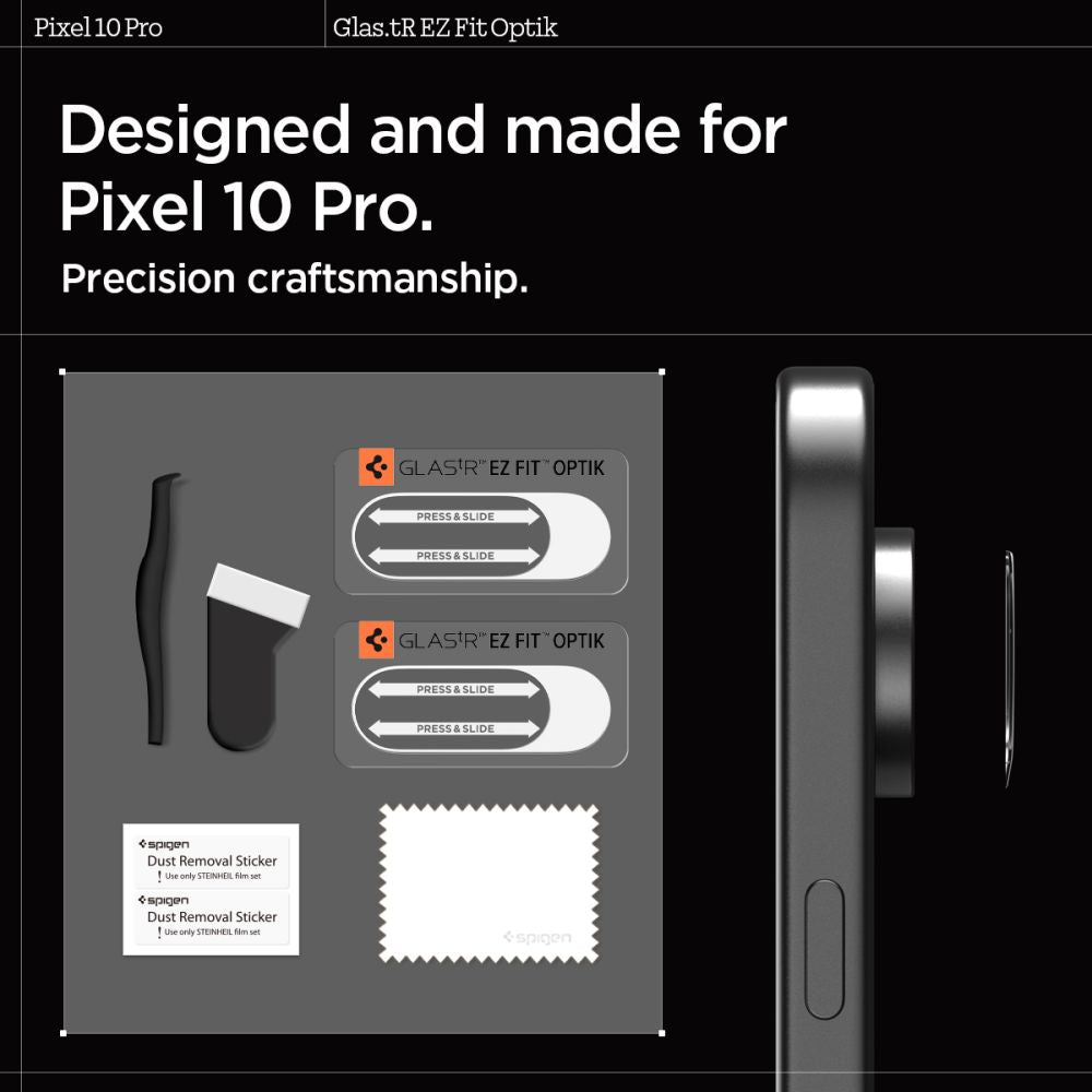 Spigen Optik Glas.tR Camera Cover 2-pakke til Google Pixel 10 Pro