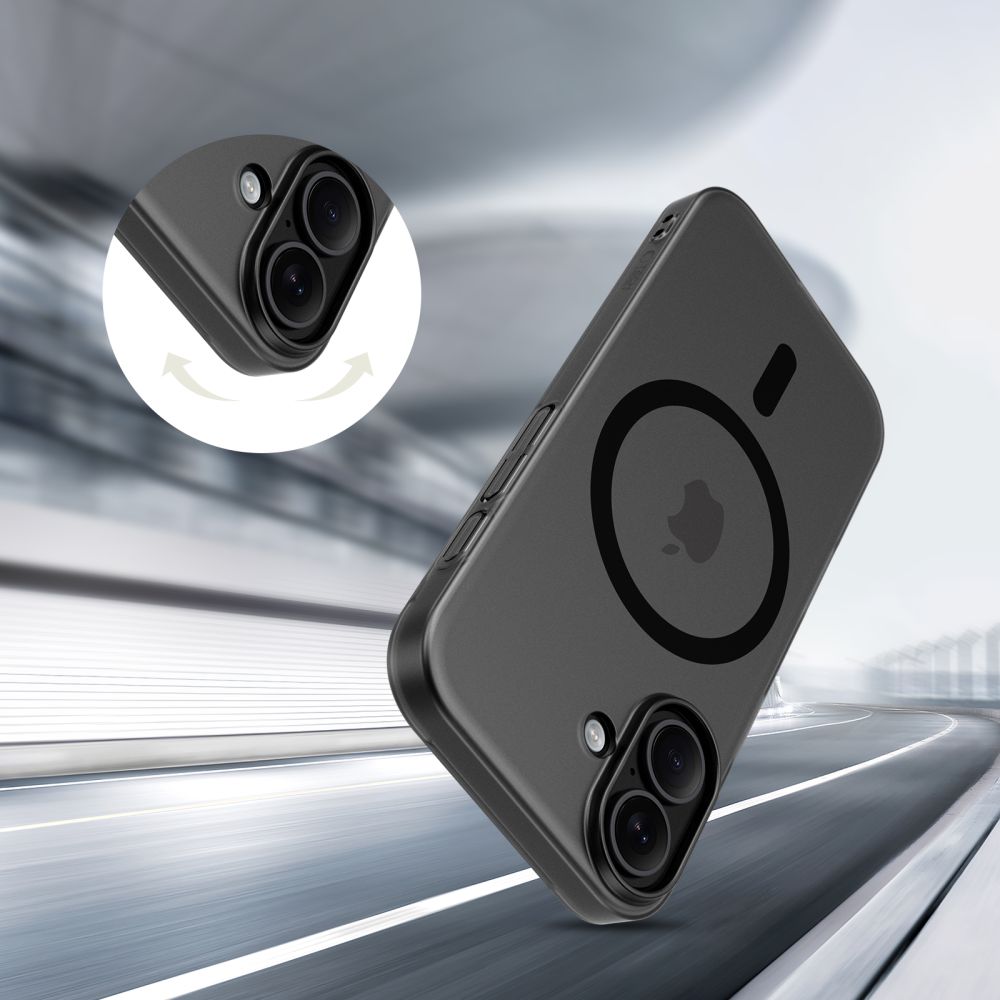 Tech-Protect MagSlim MagSafe fodtøj til iPhone 17 - matt sort