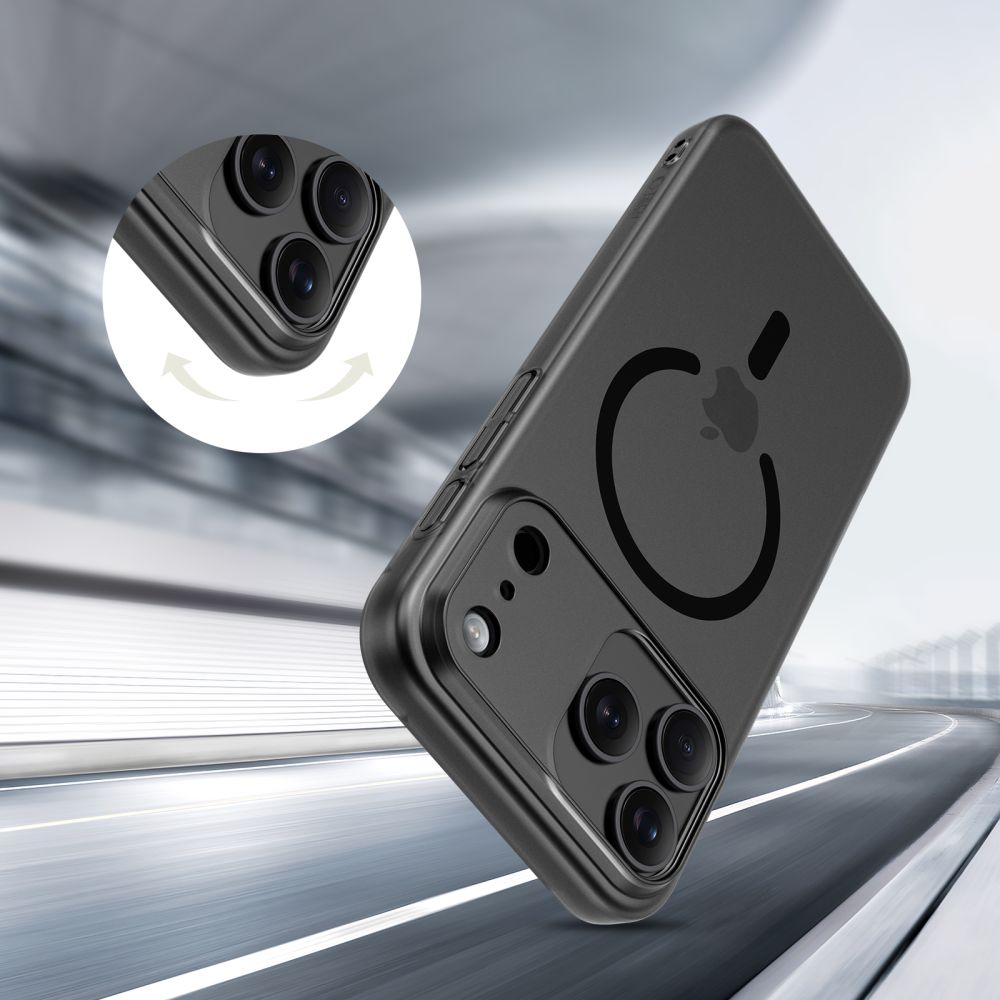 Tech-Protect MagSlim MagSafe fodtøj til iPhone 17 - matt sort