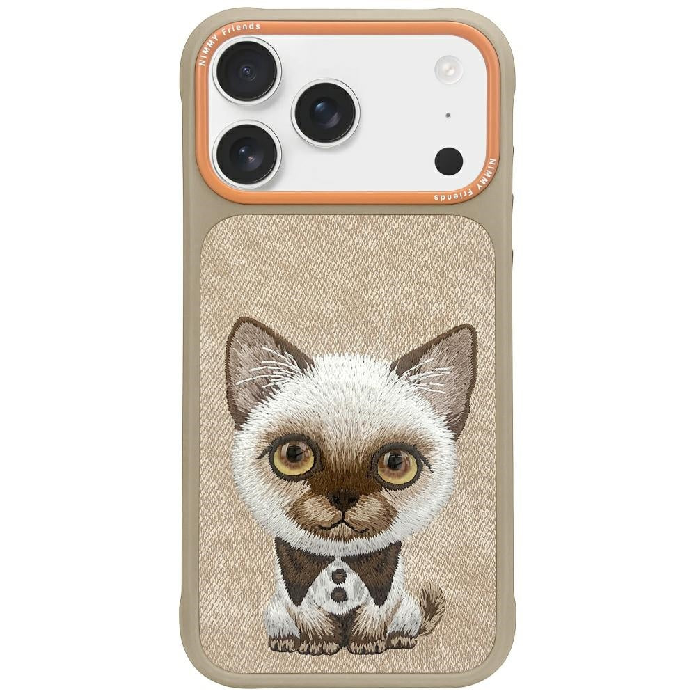 Nimmy Big Eyed Pet 2.0 Cat Case til iPhone 17 Pro Max - Beige