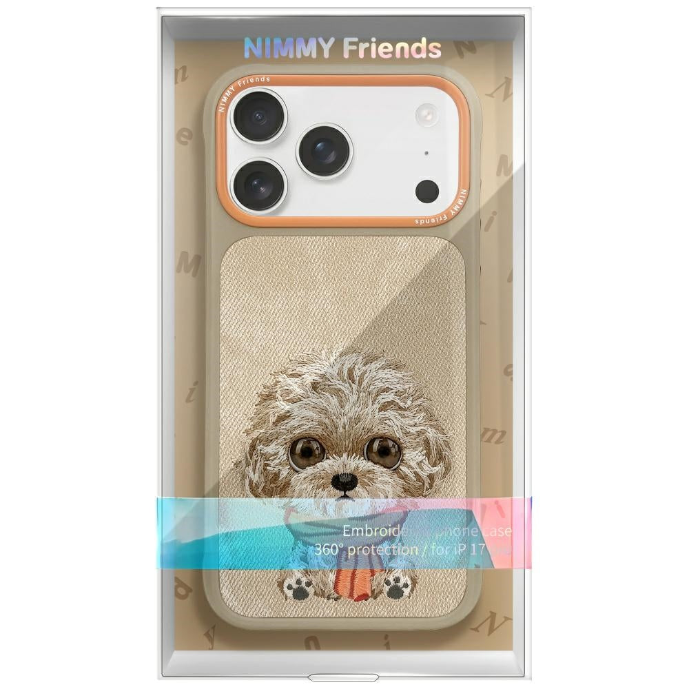 Nimmy Big Eyed Pet 2.0 Hundefoder til iPhone 17 - beige