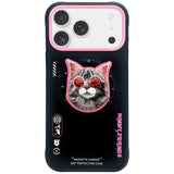 Nimmy Briller Cool Cat MagSafe Case til iPhone 17 - sort og pink