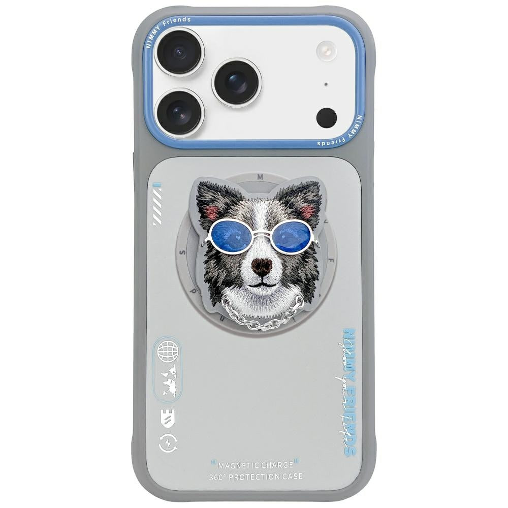 Nimmy Briller Cool Dog MagSafe Case til iPhone 17 Pro - Grå
