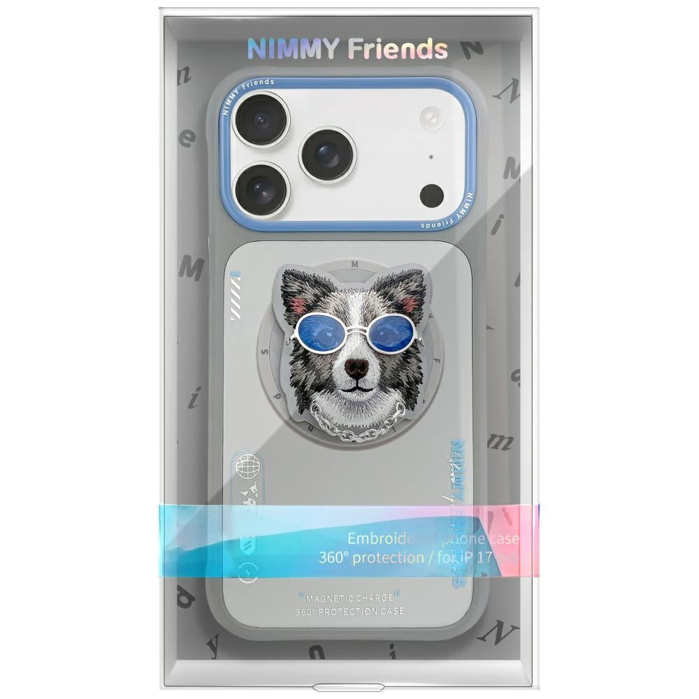 Nimmy Briller Cool Dog MagSafe Case til iPhone 17 Pro - Grå